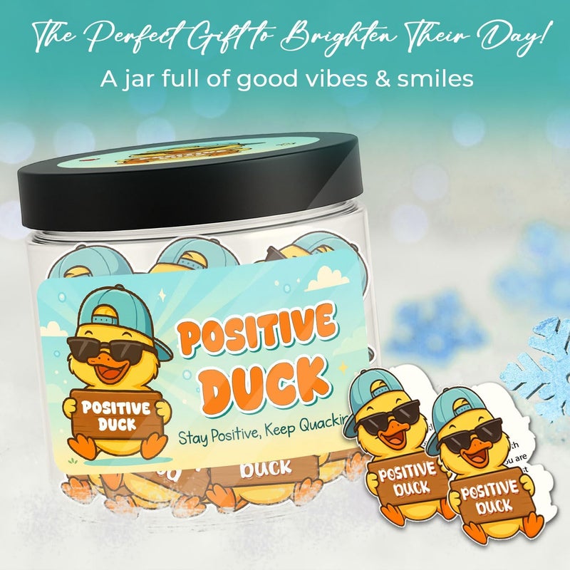 Musemory 60 Positive Duck Cards Jar, Affirmation Cards For Women, Best Friend Gift, Positive Duck Decor, Christmas Gifts For Women, Duck Gifts for Woman, Duck Lovers, Positive Duck - Image 5